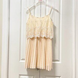 Forever 21 Great Gatsby Cream Dress - S